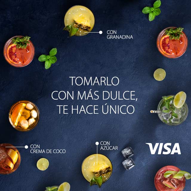 Tragos de beneficios Visa